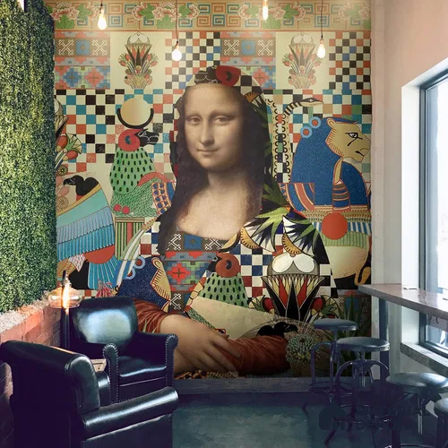 Poetry, Modern Wallpaper for Homes Sukoon Series Canvas Abstract Design (Customised Size Wallpaper)