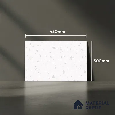 Terrazzo Wall Tile TL 01907 A Polar Light 18 x 12 inch Glossy Finish Ceramic Tile - 6 mm