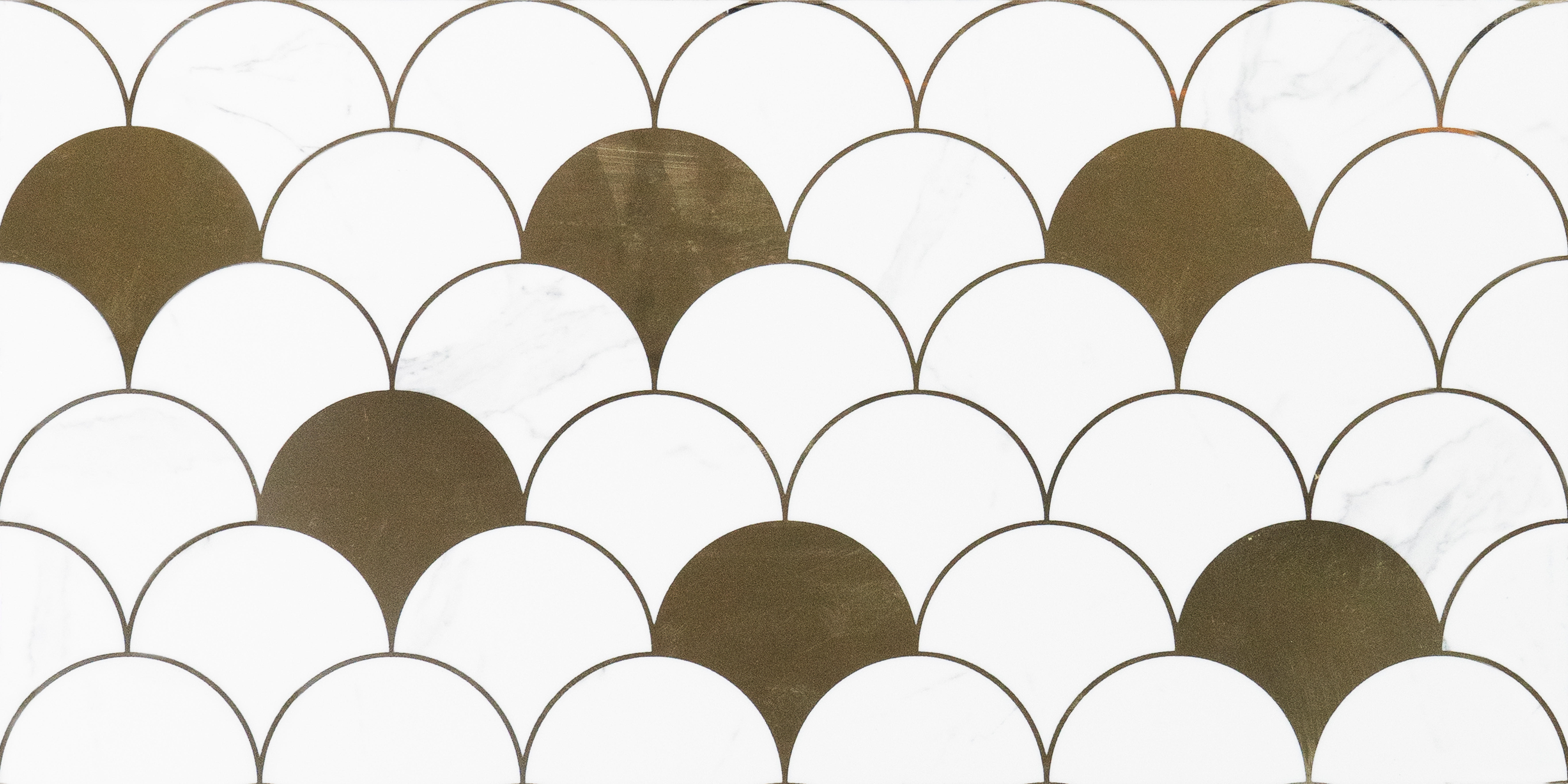 Glass Highlighter Wall Tile TL 00260 Fan Marble 2 ft x 1 ft Glossy Finish Ceramic Tile - 9 mm | Suitable For Kitchen, Bathroom & Accent/Feature Wall