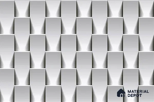 TL 01945 B White Dark 18 x 12 inch Glossy Finish Ceramic Wall Tile - 6 mm