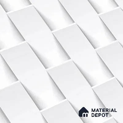 TL 01945 A Polar White Light 18 x 12 inch Glossy Finish Ceramic Wall Tile - 6 mm