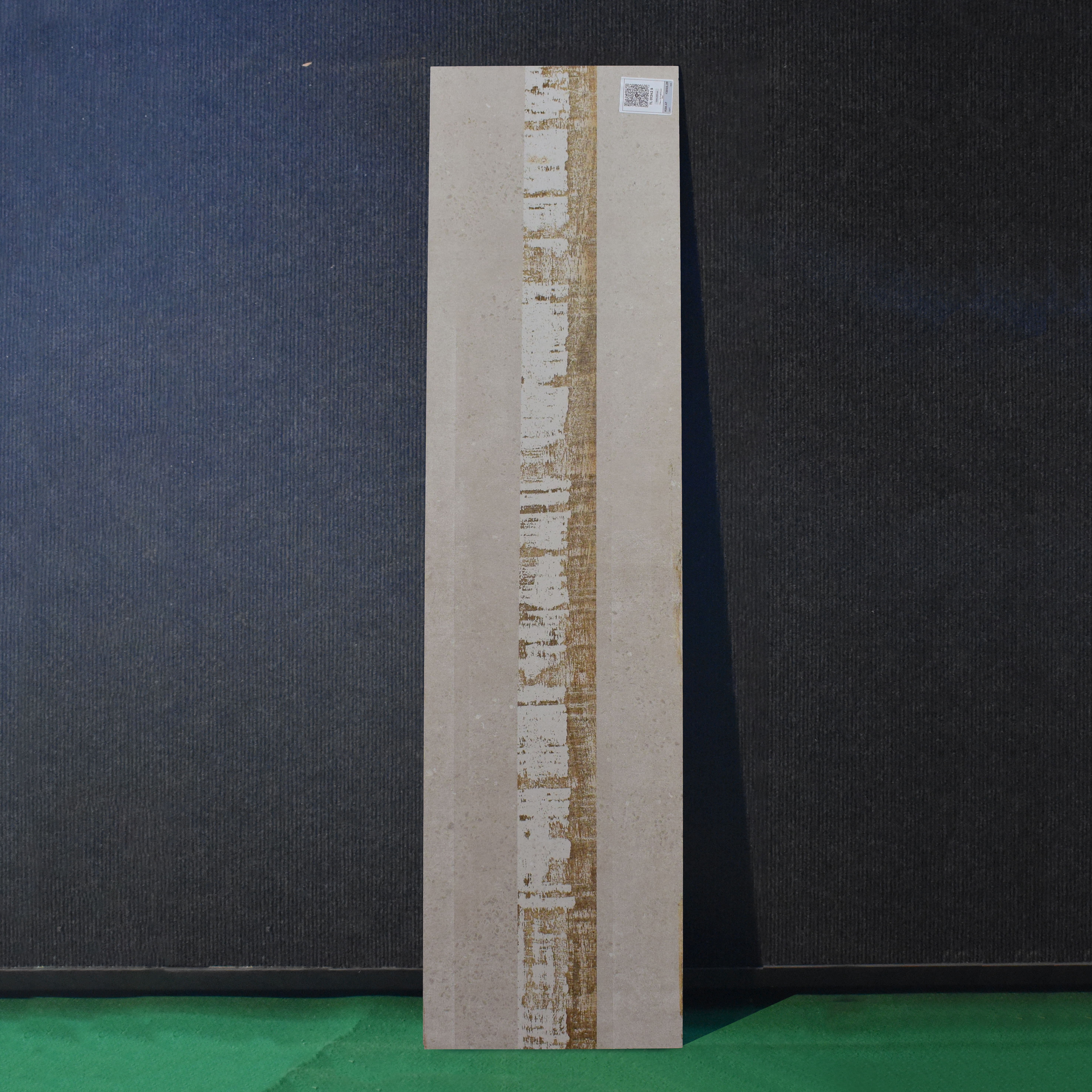 TL 01242 B Portland Oat Deco 1200x300 mm GVT Carving Matte Finish Abstract Look Tile - 9 mm