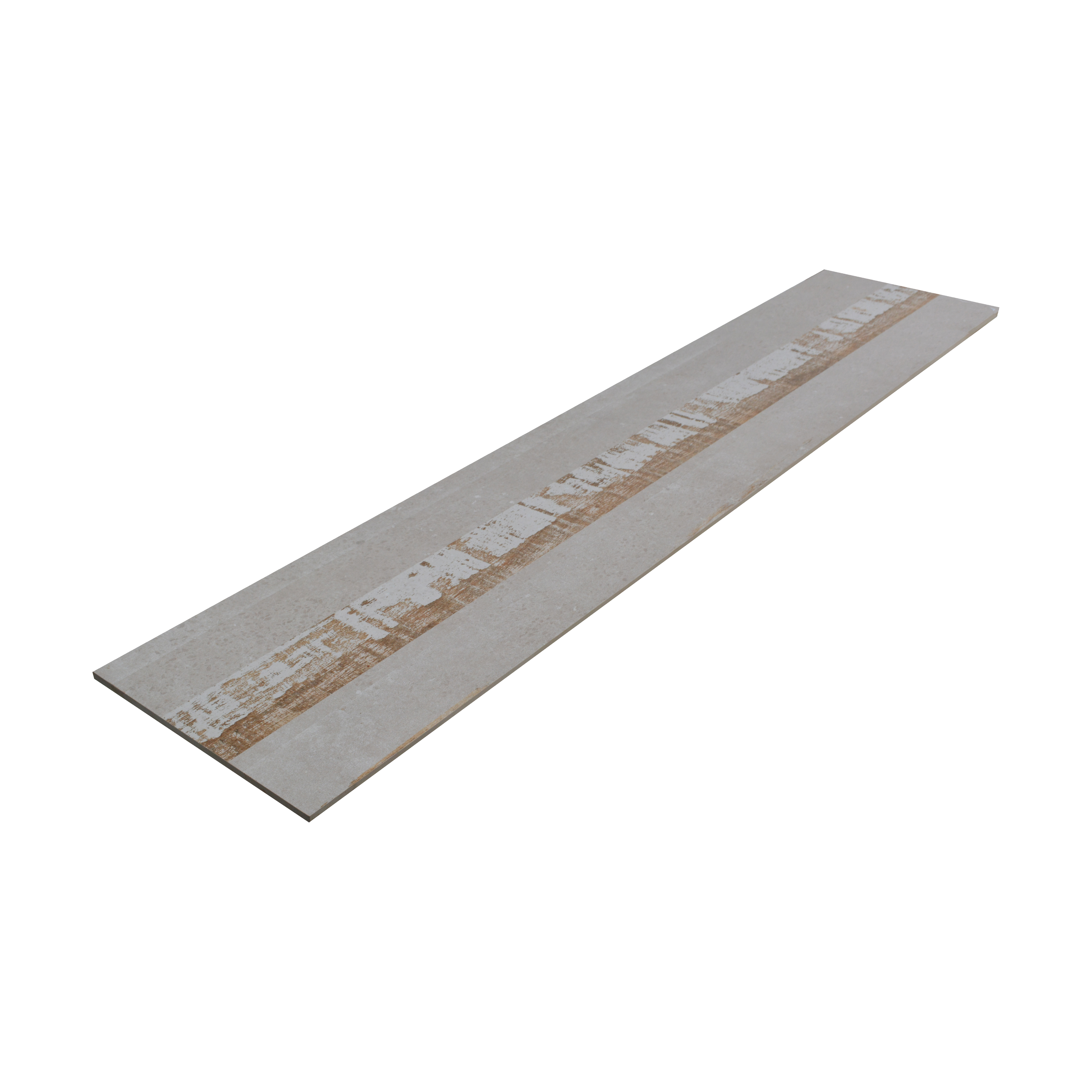 TL 01242 B Portland Oat Deco 1200x300 mm GVT Carving Matte Finish Abstract Look Tile - 9 mm