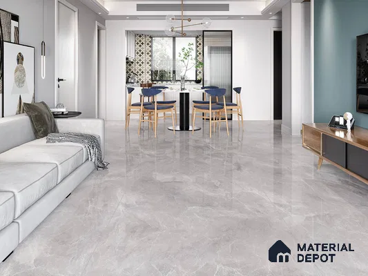 TL 01010 Portofino Grey 1800 x 1200 Glossy Finish Tile - 9 mm (Sample)