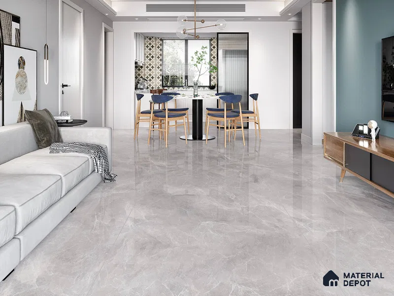 TL 01010 Portofino Grey 1800 x 1200 Glossy Finish Tile - 9 mm (Sample)