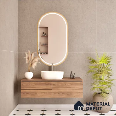 TL 02566 Pozzolona Grey Dark 1200x600 mm Matte Finish Tile - 9 mm (Sample)