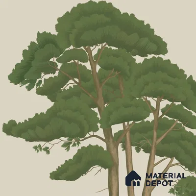 Prakriti Beautiful Trees Wallpaper Sukoon Series Handmade Nature Design (Customised Size Wallpaper)