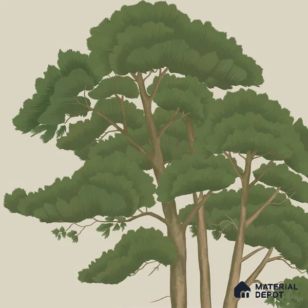 Prakriti Beautiful Trees Wallpaper Sukoon Series Handmade Nature Design (Customised Size Wallpaper)