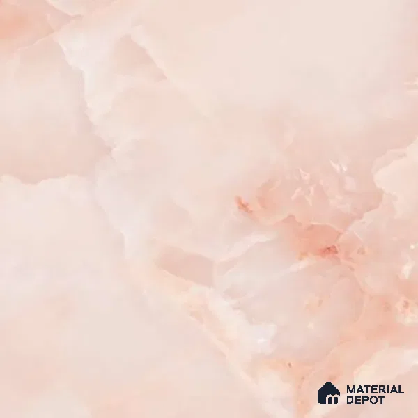 Marble Floor & Wall Tile TL 02178 B Malaga Pink 4 ft x 2 ft Prima Glossy Finish Vitrified Tile - 9 mm (Random 4)
