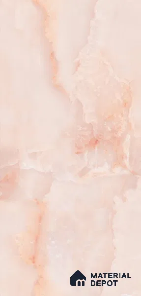 Marble Floor & Wall Tile TL 02178 B Malaga Pink 4 ft x 2 ft Prima Glossy Finish Vitrified Tile - 9 mm (Random 4)