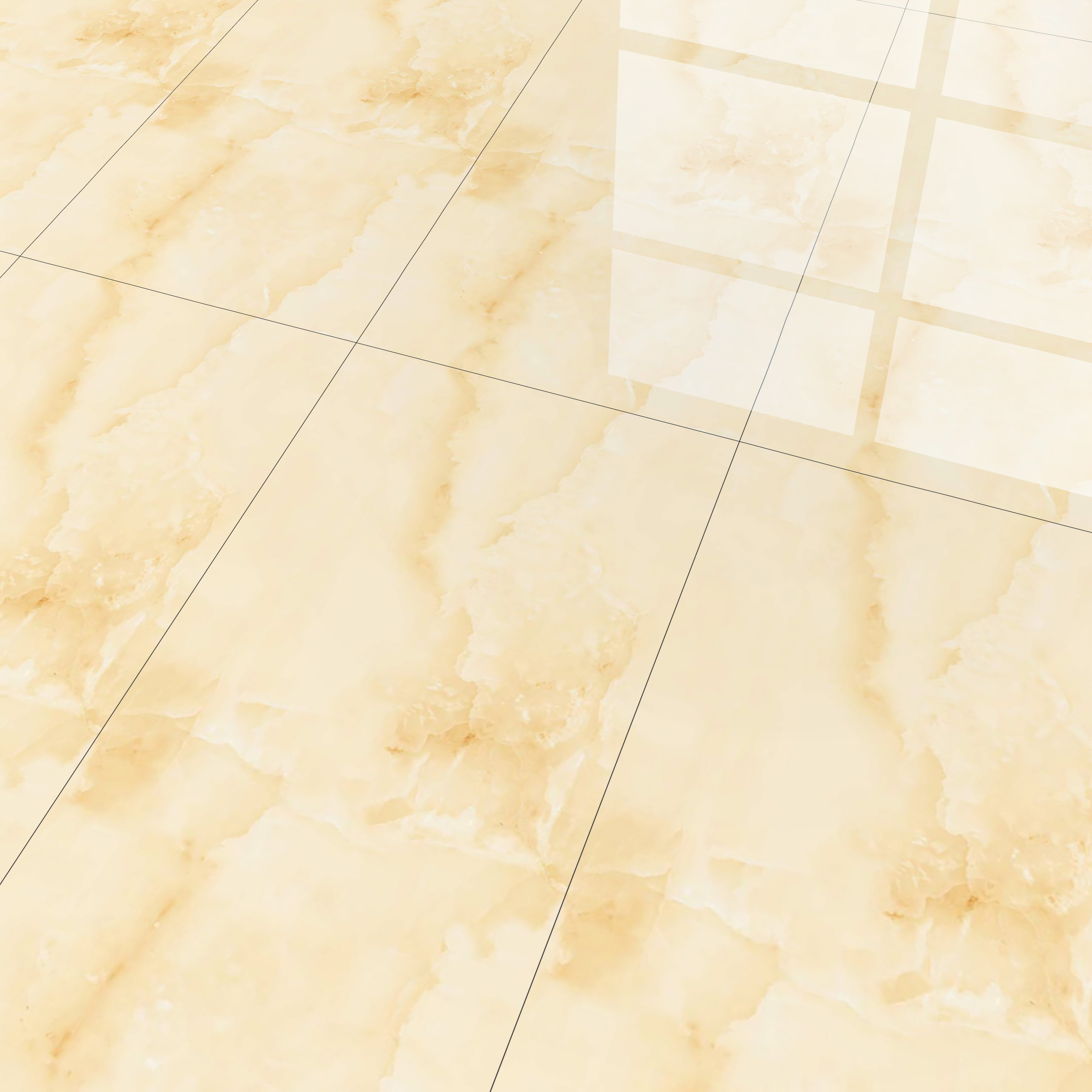Marble Floor & Wall Tile TL 02178 A Prima Beige 4 ft x 2 ft Glossy Finish Vitrified Tile - 9 mm (Random 4)