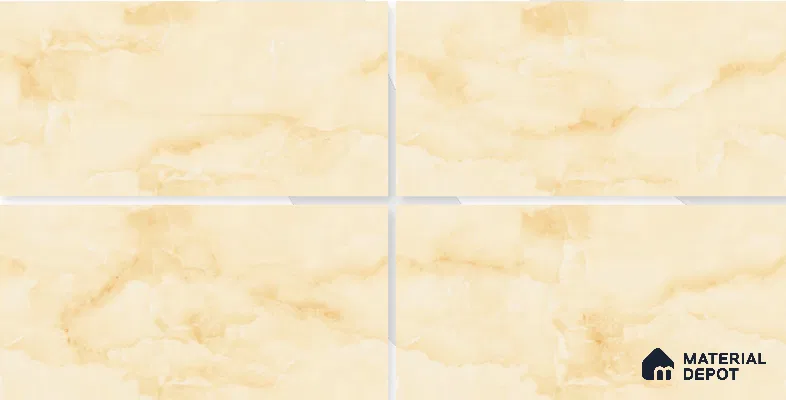 Marble Floor & Wall Tile TL 02178 A Prima Beige 4 ft x 2 ft Glossy Finish Vitrified Tile - 9 mm (Random 4)