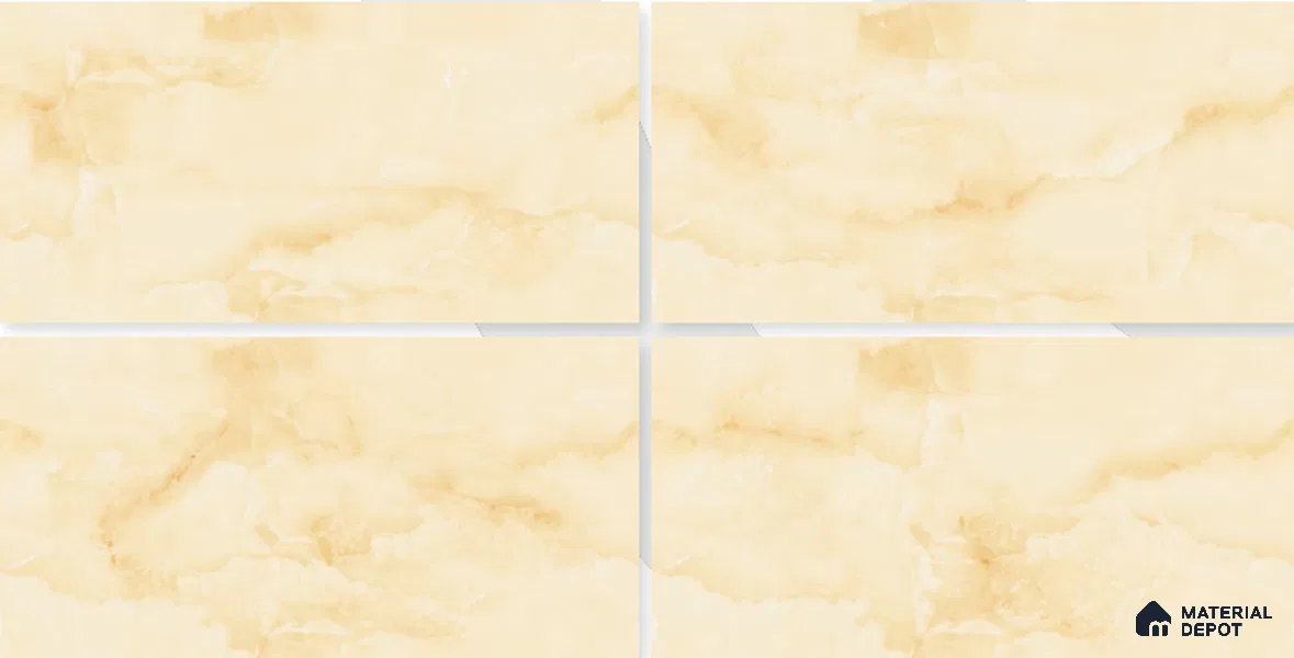 Marble Floor & Wall Tile TL 02178 A Prima Beige 4 ft x 2 ft Glossy Finish Vitrified Tile - 9 mm (Random 4)