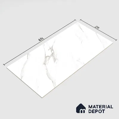 Marble Floor & Wall Tile TL 00955 Prizma Satvario 4 ft x 2 ft Glossy Finish Vitrified Tile - 9 mm | Suitable For living Room, Bedroom, Bathroom (Sample)