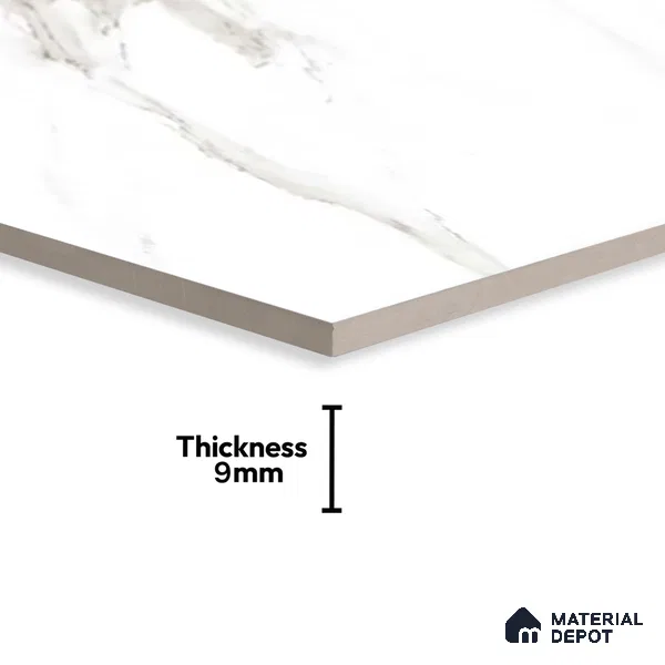 Marble Floor & Wall Tile TL 00955 Prizma Satvario 4 ft x 2 ft Glossy Finish Vitrified Tile - 9 mm | Suitable For living Room, Bedroom, Bathroom (Sample)