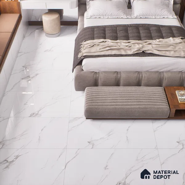 Marble Floor & Wall Tile TL 00955 Prizma Satvario 4 ft x 2 ft Glossy Finish Vitrified Tile - 9 mm | Suitable For living Room, Bedroom, Bathroom (Sample)