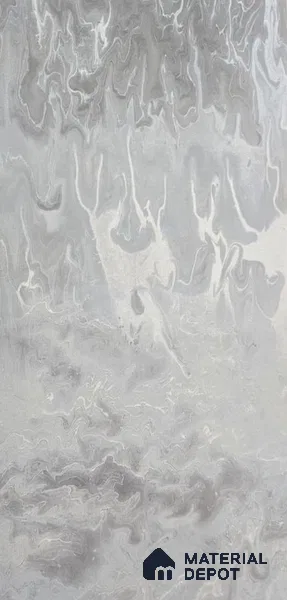 Grey Marble Look LM 22758 8 ft x 4 ft Texture Finish Decorative Laminate - 1 mm | Suitable for TV Unit, Wardrobe, Kitchen Cabinets