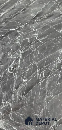 Black Marble Look LM 22769 8 ft x 4 ft Texture Finish Decorative Laminate - 1 mm | Suitable for TV Unit, Wardrobe, Kitchen Cabinets