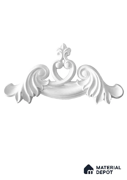 Ready To Install / DIY Finished PU Designer French Corner Wall Moulding Greenova PM 00284 | 10 x 10 inch x 30 mm | Adhesive Type Installation
