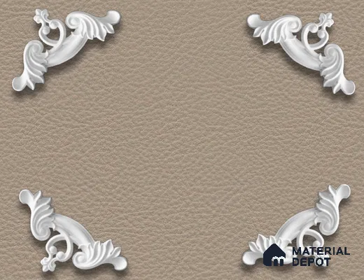 Ready To Install / DIY Finished PU Designer French Corner Wall Moulding Greenova PM 00284 | 10 x 10 inch x 30 mm | Adhesive Type Installation