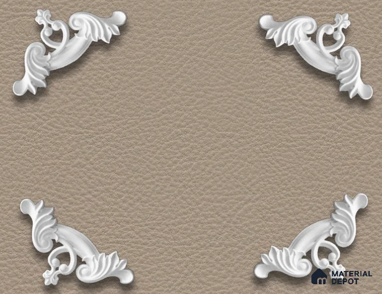 Ready To Install / DIY Finished PU Designer French Corner Wall Moulding Greenova PM 00284 | 10 x 10 inch x 30 mm | Adhesive Type Installation
