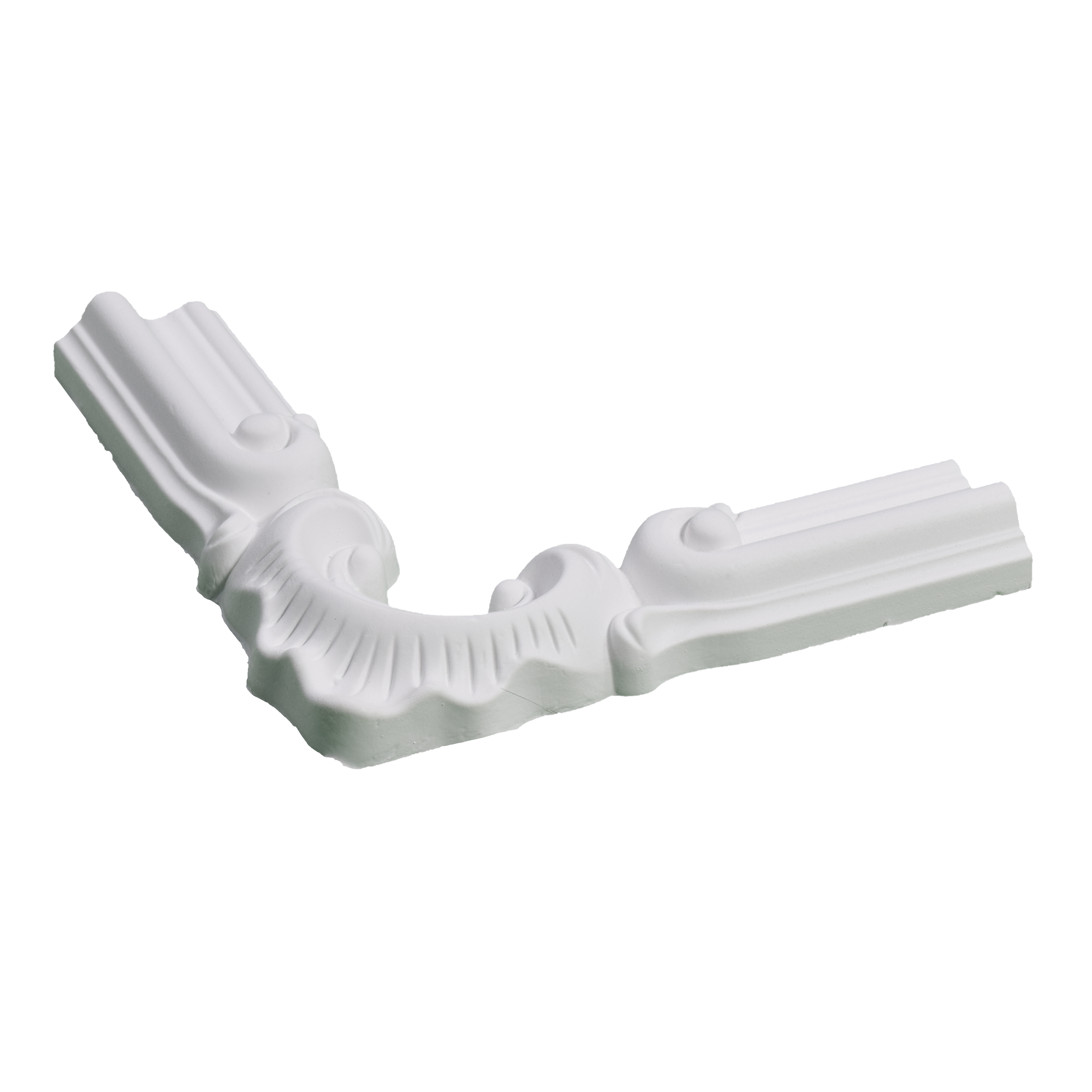 Ready To Install / DIY Finished PU Designer French Corner Wall Moulding Greenova PM 00285 | C/S 5 x 5 inch x 20 mm | Adhesive Type Installation
