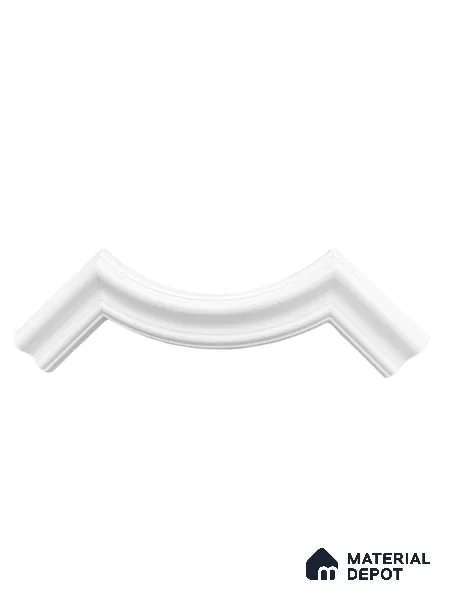 Ready To Install / DIY Finished PU Designer French Corner Wall Moulding Greenova PM 00286 | C/S 8 x 8 inch x 20 mm | Moulding width : 40mm | Adhesive Type Installation