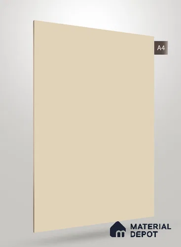 Beige Solid Colors Look PU 248 8 ft x 4 ft Super Matte Finish Decorative Laminate - 1 mm | Suitable for Living Room, Kitchen, Office