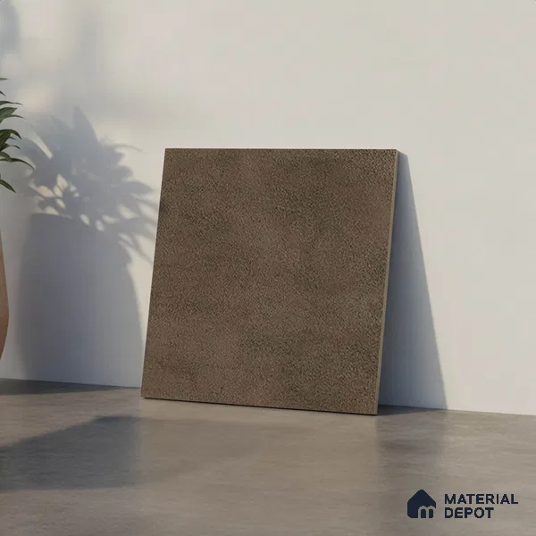 Parking Floor Tile TL 07544 Stonis Brown 400x400 mm Matte Finish Vitrified Tile - 12 mm | Pattern Alignment May Vary | 2-3 mm Spacer is Mandatory