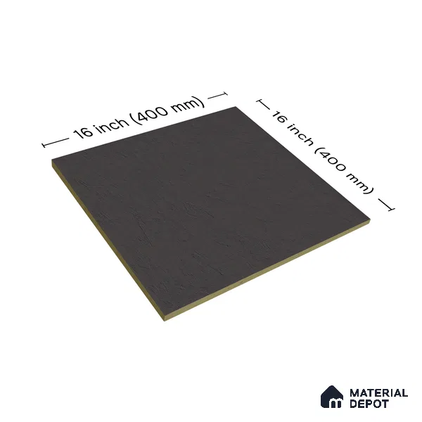 Punch Parking Floor Tile TL 06158 D Stonage Negro 400 x 400 mm Vitrified Punch Matte Finish - 15 mm | 4 Random Design | Suitable For Outdoor Parking, Terrace, Balcony (Sample)
