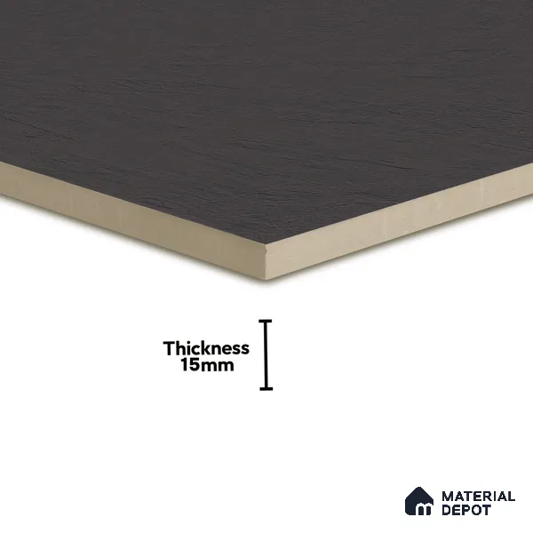 Punch Parking Floor Tile TL 06158 D Stonage Negro 400 x 400 mm Vitrified Punch Matte Finish - 15 mm | 4 Random Design | Suitable For Outdoor Parking, Terrace, Balcony (Sample)