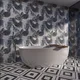 Floral Wall Tile TL 05513 B Prestige Elite Silver Decor 2 ft x 4 ft Vitrified Glue Matte Finish - 9 mm  | Suitable for Living Room, Bedroom, Bathroom | Image 7