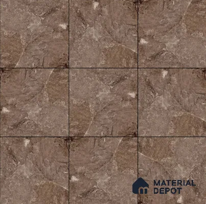 Punch Stone Floor Tile TL 05355 C Strada Bruno Marise 16 inch x 16 inch Vitrified Punch Matte Finish - 12 mm | Suitable for Parking, Balcony, Courtyard, Patio, Terrace | Pattern Alignment May Vary | 2-3 mm Spacer is Mandatory (Sample)