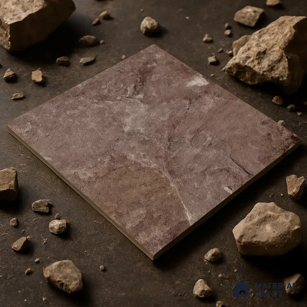 Punch Stone Floor Tile TL 05355 C Strada Bruno Marise 16 inch x 16 inch Vitrified Punch Matte Finish - 12 mm | Suitable for Parking, Balcony, Courtyard, Patio, Terrace | Pattern Alignment May Vary | 2-3 mm Spacer is Mandatory (Sample)