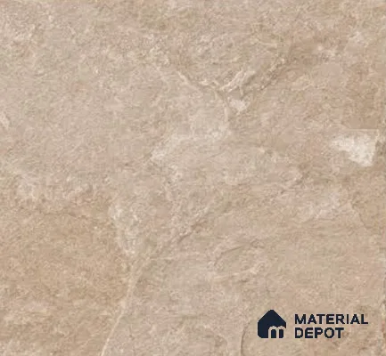 Punch Stone Floor Tile TL 05355 D Strada Beige Cafe 16 inch x 16 inch Vitrified Punch Matte Finish - 12 mm | Suitable for Parking, Balcony, Courtyard, Patio, Terrace | Pattern Alignment May Vary | 2-3 mm Spacer is Mandatory