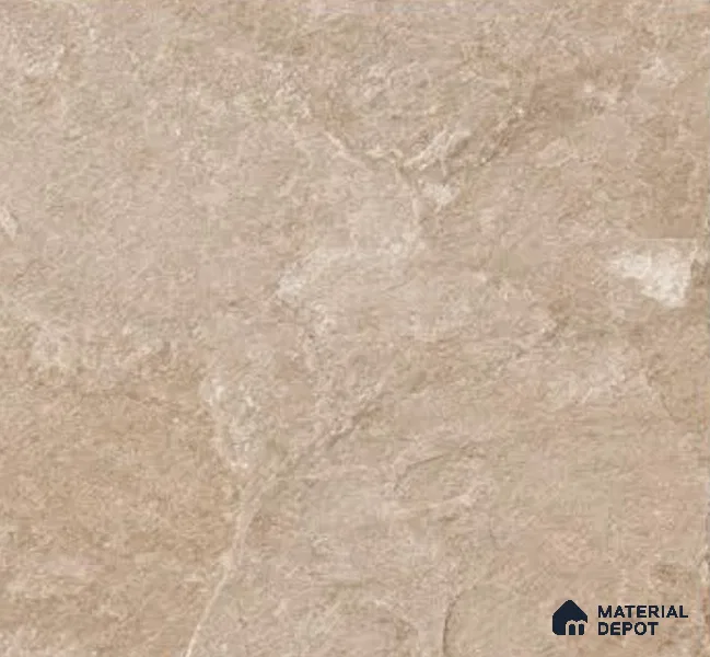 Punch Stone Floor Tile TL 05355 D Strada Beige Cafe 16 inch x 16 inch Vitrified Punch Matte Finish - 12 mm | Suitable for Parking, Balcony, Courtyard, Patio, Terrace | Pattern Alignment May Vary | 2-3 mm Spacer is Mandatory
