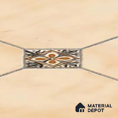 Punch Tile TL 04804 B Rustique Elegance Minimalist Cream 16 x 16 inch Vitrified Matte Finish - 12 mm | Suitable for Parking, Terrace, Balcony, Courtyard | Heavy Duty Digital Anti Skid Parking Floor | Pattern Alignment May Vary | 2-3 mm Spacer is Mandatory