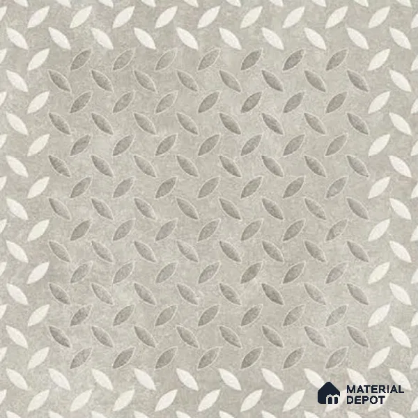 Punch Tile TL 04806 Rustique Elegance Silver Punch 16 x 16 inch Vitrified Matte Finish - 12 mm | Suitable for Parking, Terrace, Balcony, Courtyard | Heavy Duty Digital Anti Skid Parking Floor | Pattern Alignment May Vary | 2-3 mm Spacer is Mandatory (Sample)