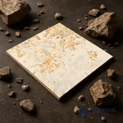 Punch Tile TL 04808 B Rustique Elegance Rustic Beige 16 x 16 inch Vitrified Matte Finish - 12 mm | Suitable for Parking, Terrace, Balcony, Courtyard | Heavy Duty Digital Anti Skid Parking Floor | Pattern Alignment May Vary | 2-3 mm Spacer is Mandatory (Sample)