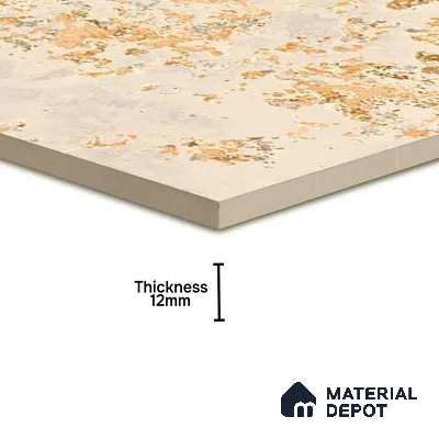 Punch Tile TL 04808 B Rustique Elegance Rustic Beige 16 x 16 inch Vitrified Matte Finish - 12 mm | Suitable for Parking, Terrace, Balcony, Courtyard | Heavy Duty Digital Anti Skid Parking Floor | Pattern Alignment May Vary | 2-3 mm Spacer is Mandatory (Sample)