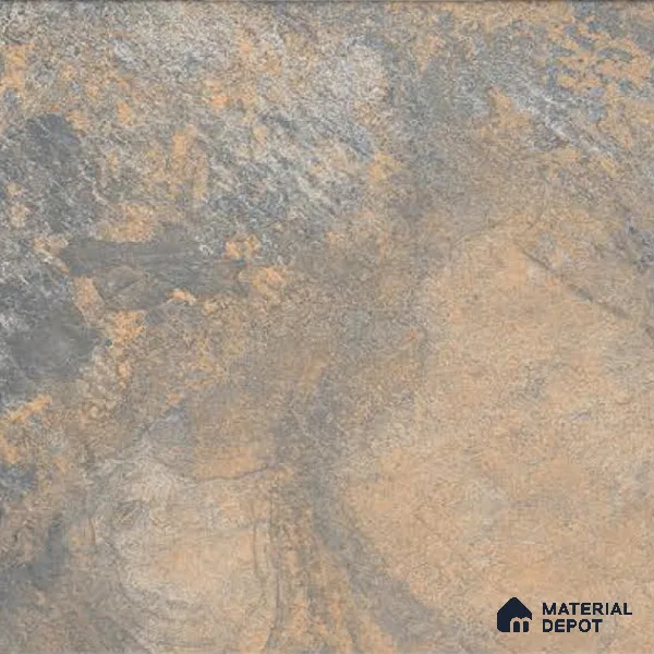 Punch Tile TL 04808 Rustique Elegance Rustic Earth Brown 16 x 16 inch Vitrified Matte Finish - 12 mm | Suitable for Parking, Terrace, Balcony, Courtyard | Heavy Duty Digital Anti Skid Parking Floor | Pattern Alignment May Vary | 2-3 mm Spacer is Mandatory (Sample)