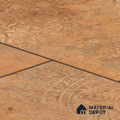 Parking Moroccan Floor Tile TL 04783 B Earthen Slate Sunset Clay 16 x 16 inch Vitrified Anti Skid Matte Finish - 12 mm | Suitable for Parking, Terrace, Balcony, Courtyard | Pattern Alignment May Vary | 2-3 mm Spacer is Mandatory (Sample)
