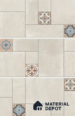 Punch Floor & Wall Tile TL 06270 B Slateon Zamora Ivory 4 ft x 2 ft Vitrified Punch Finish - 9 mm | Suitable for Living Room, Bedroom, Kitchen