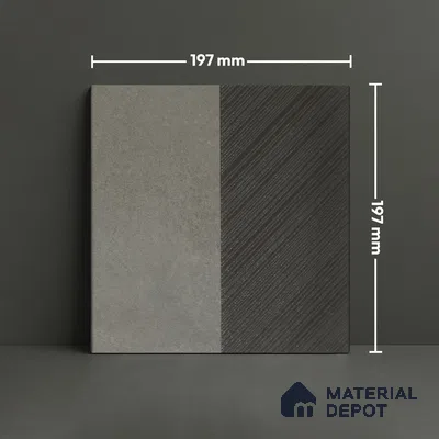 Punch Wall & Floor Handmade Tile TL 05881 B Pattern 2 Muted Geometry 197 mm x 197 mm Vitrified - 9 mm | Random Mix Patterns | Suitable For Living Room, Bedroom, Kitchen