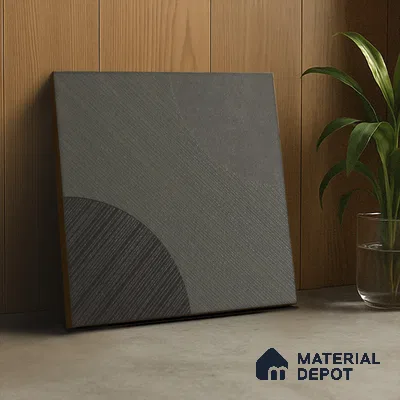 Punch Wall & Floor Handmade Tile TL 05881 Pattern 1 Subtle Geometry 197 mm x 197 mm Vitrified - 9 mm | Random Mix Patterns | Suitable For Living Room, Bedroom, Kitchen