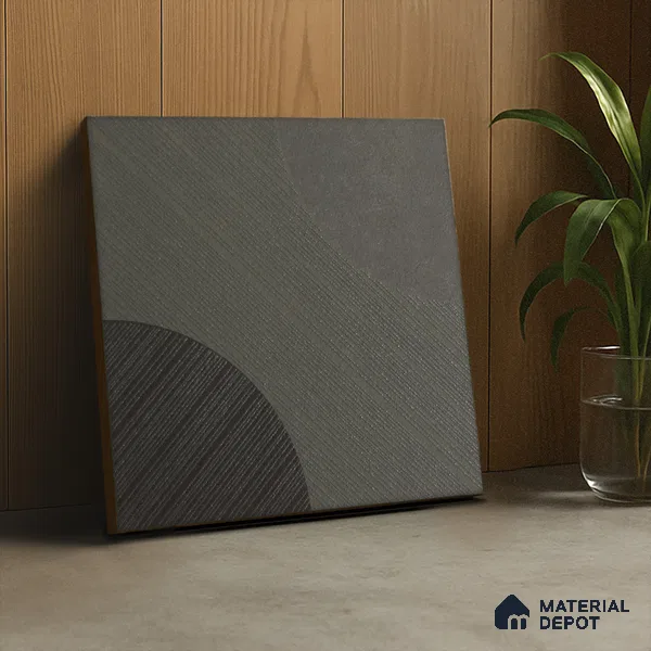 Punch Wall & Floor Handmade Tile TL 05881 Pattern 1 Subtle Geometry 197 mm x 197 mm Vitrified - 9 mm | Random Mix Patterns | Suitable For Living Room, Bedroom, Kitchen
