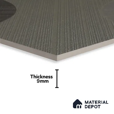 Punch Wall & Floor Handmade Tile TL 05881 Pattern 1 Subtle Geometry 197 mm x 197 mm Vitrified - 9 mm | Random Mix Patterns | Suitable For Living Room, Bedroom, Kitchen