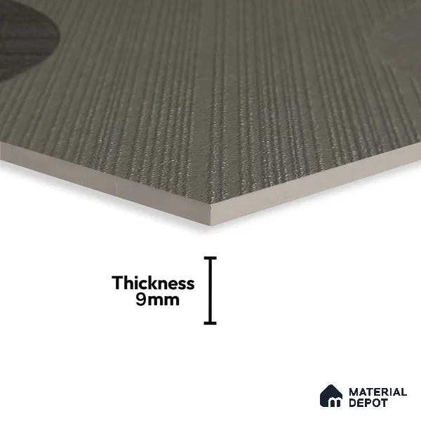 Punch Wall & Floor Handmade Tile TL 05881 Pattern 1 Subtle Geometry 197 mm x 197 mm Vitrified - 9 mm | Random Mix Patterns | Suitable For Living Room, Bedroom, Kitchen