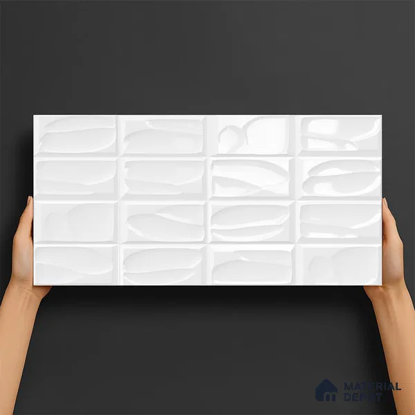 Punch Wall Tile TL 05987 709 G 2 ft x 1 ft Ceramic Glossy Finish - 7.5 mm | Suitable For Kitchen, Bathroom (Sample)