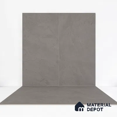 Punch Wall Tile TL 06268 C Colossus Graphite Monolith 4 ft x 2 ft Vitrified Punch Finish - 9 mm (Random Design 4) | Suitable for Living Room, Bedroom, Bathroom & Kitchen